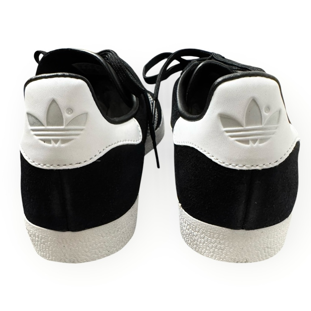 ADIDAS NIB OG Gazelle Suede Shoes in Black/Metallic Silver, Size 7 - Picture 12 of 16